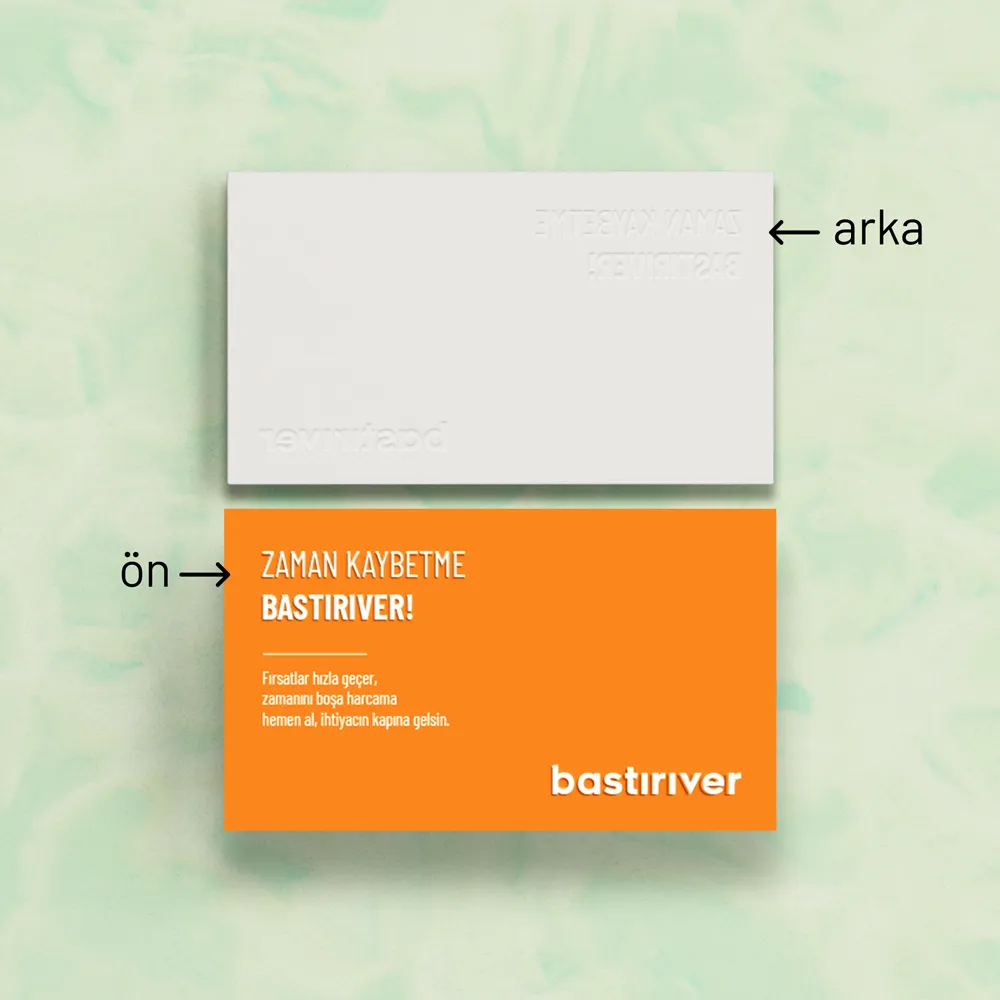 3 Boyutlu Gofreli Kartvizit