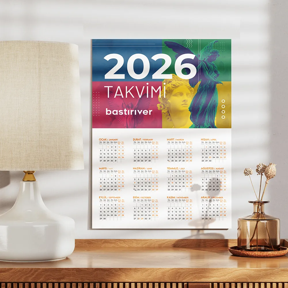 Posterli Duvar Takvimi 2026